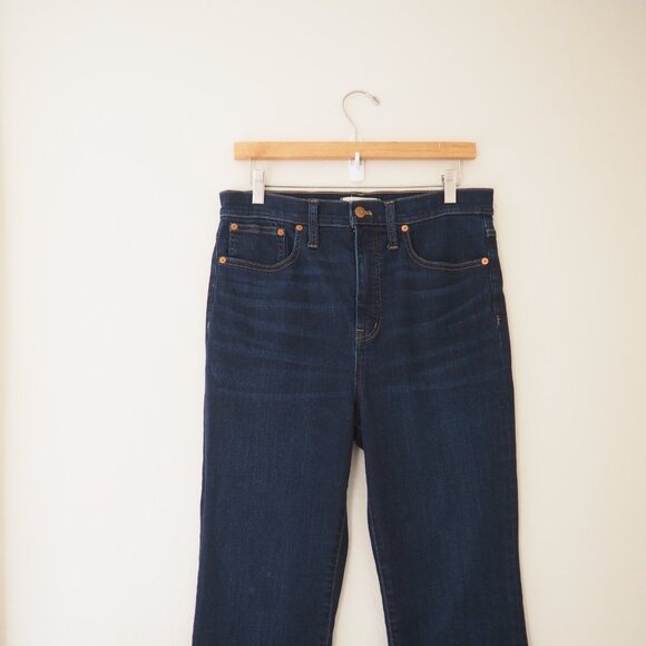 Madewell 11” High Rise Skinny Flare Jeans in Larkspur Wash Denim Edition sz 29 - Picture 6 of 8